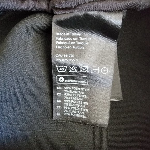 H&M Black Legging with White Side Stripes Size 8 - Picture 8 of 8